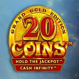 20 Coins Grand Gold Edition online game logo by Wazdan on casinoprestiges.co.uk