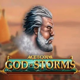 Age Of The Gods: God of Storms logo – Slots by Playtech at Casino Prestige