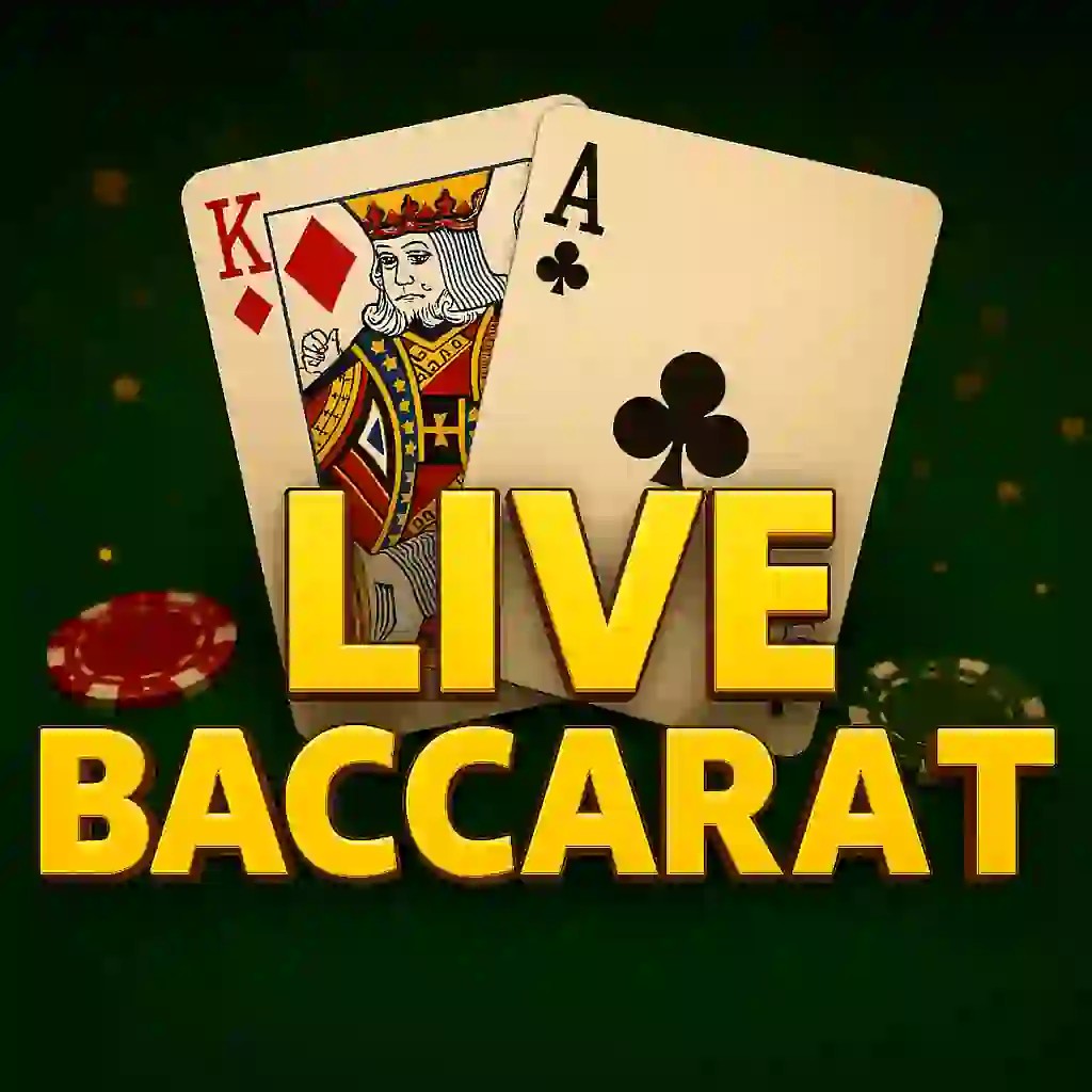 Live Baccarat logo by Evolution at Casino Prestige