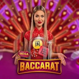 Mega Baccarat slot visual from Pragmatic Play available on casinoprestiges.co.uk