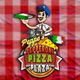 Peppe’s Pepperoni Pizza Plaza by Pragmatic Play, showcased at casinoprestiges.co.uk – game logo
